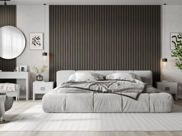 Mexen Lam-B, akustické stenové lamely 275 × 30 cm, HDF doska 4 mm, technická dyha, dub ónyxový, S100-275307-3015-010
