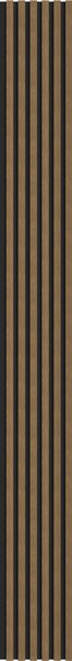 Mexen Lam-B, akustické stenové lamely 275 × 30 cm, HDF doska 4 mm, technická dyha, orech prírodný, S100-275307-3015-016