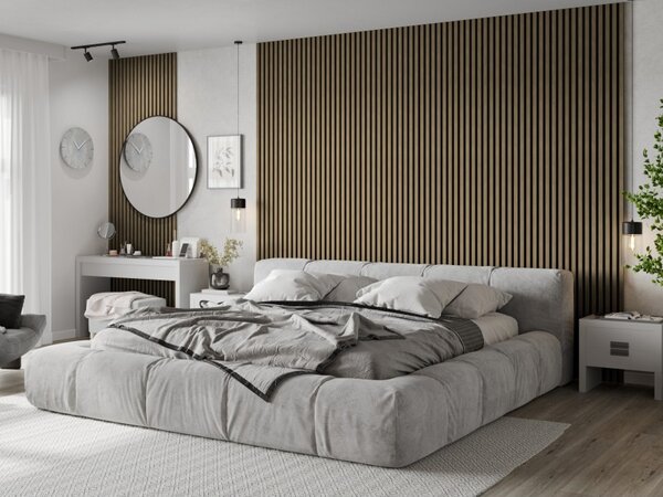 Mexen Lam-B, akustické stenové lamely 275 × 30 cm, HDF doska 4 mm, technická dyha, orech ľanový, S100-275307-3015-015