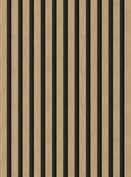 Mexen Lam-B, akustické stenové lamely 275 × 30 cm, HDF doska 4 mm, technická dyha, orech ľanový, S100-275307-3015-015