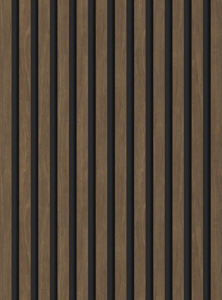 Mexen Lam-B, akustické stenové lamely 275 × 30 cm, HDF doska 4 mm, technická dyha, orech kakaový, S100-275307-3015-018