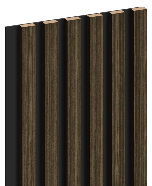 Mexen Lam-B, akustické stenové lamely 275 × 30 cm, HDF doska 4 mm, technická dyha, eben kráľovský, S100-275307-3015-020
