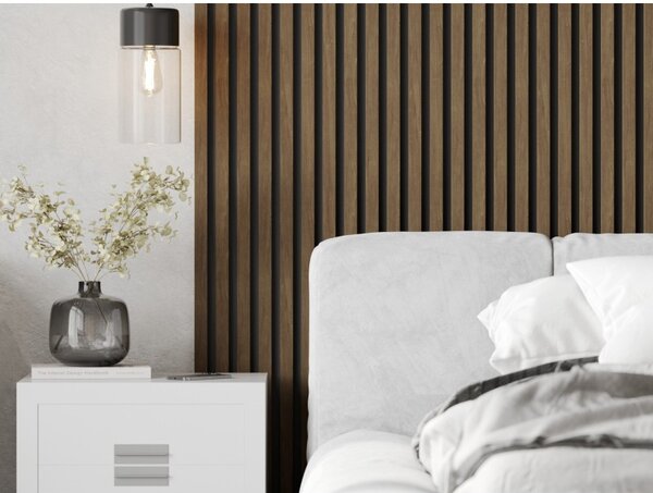 Mexen Lam-B, akustické stenové lamely 275 × 30 cm, HDF doska 4 mm, technická dyha, orech kakaový, S100-275307-3015-018