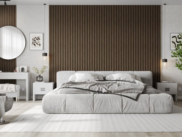 Mexen Lam-B, akustické stenové lamely 275 × 30 cm, HDF doska 4 mm, technická dyha, orech kakaový, S100-275307-3015-018