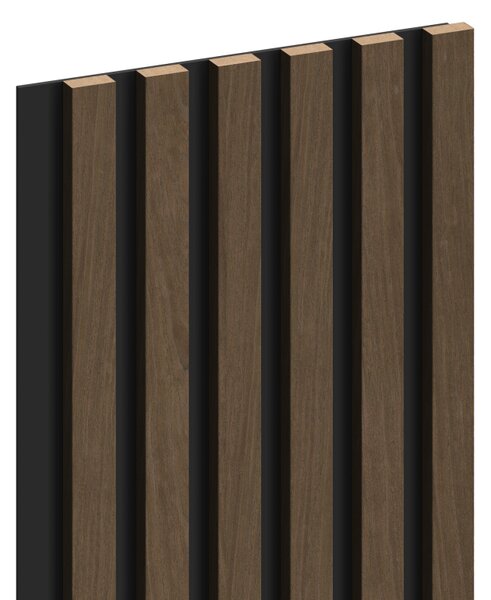 Mexen Lam-B, akustické stenové lamely 275 × 30 cm, HDF doska 4 mm, technická dyha, orech espresso, S100-275307-3015-019