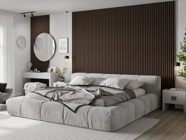 Mexen Lam-B, akustické stenové lamely 275 × 30 cm, HDF doska 4 mm, technická dyha, orech palisandrový, S100-275307-3015-021
