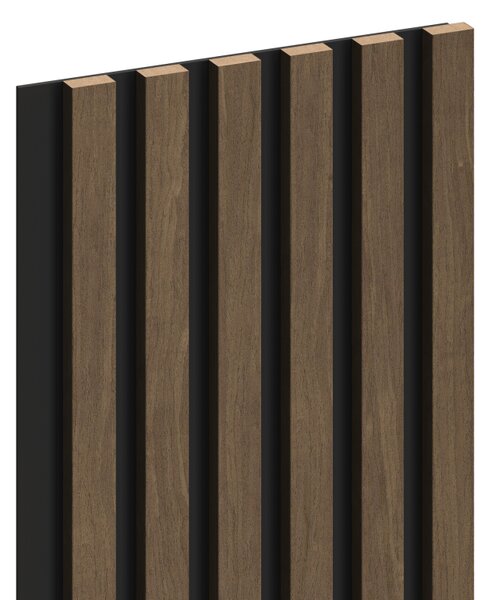 Mexen Lam-B, akustické stenové lamely 275 × 30 cm, HDF doska 4 mm, technická dyha, orech kakaový, S100-275307-3015-018