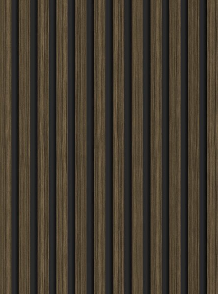 Mexen Lam-B, akustické stenové lamely 275 × 30 cm, HDF doska 4 mm, technická dyha, eben kráľovský, S100-275307-3015-020