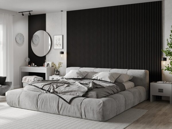 Mexen Lam-B, akustické stenové lamely 275 × 30 cm, HDF doska 4 mm, technická dyha, eben čierny, S100-275307-3015-023