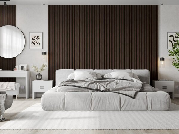 Mexen Lam-B, akustické stenové lamely 275 × 30 cm, HDF doska 4 mm, technická dyha, eben hnedý, S100-275307-3015-022