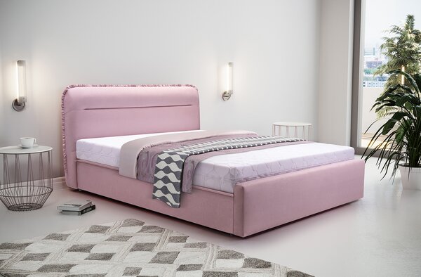 Manželská posteľ Israel 180x200cm, ružová + matrace!