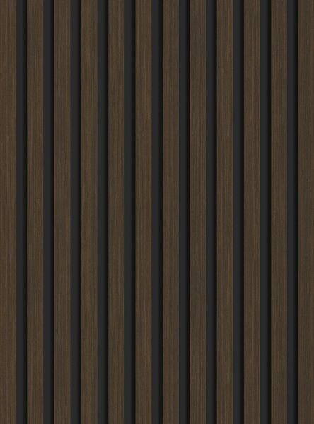 Mexen Lam-B, akustické stenové lamely 275 × 30 cm, HDF doska 4 mm, technická dyha, orech pálený, S100-275307-3015-024