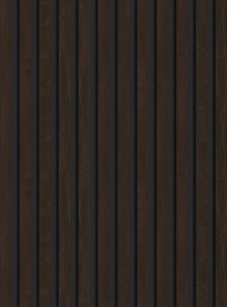 Mexen Lam-B, akustické stenové lamely 275 × 30 cm, HDF doska 4 mm, technická dyha, eben hnedý, S100-275307-3015-022