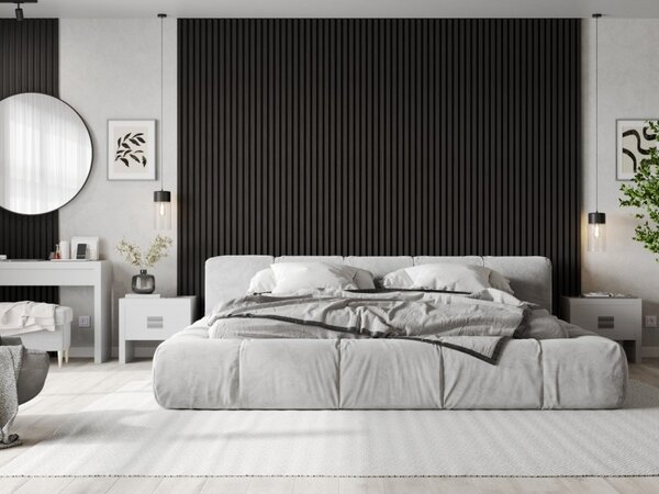 Mexen Lam-B, akustické stenové lamely 275 × 30 cm, HDF doska 4 mm, technická dyha, eben čierny, S100-275307-3015-023