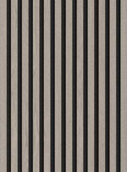 Mexen Lam-F, akustické stenové lamely 275 × 30 cm, plstený podklad 8 mm, technická dyha, dub popolavý, S105-275307-3015-005