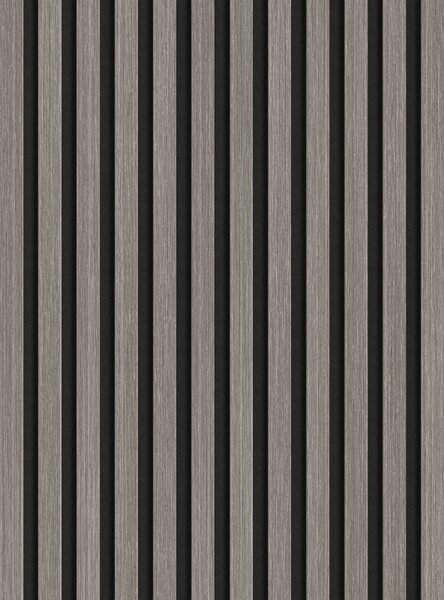 Mexen Lam-F, akustické stenové lamely 275 × 30 cm, plstený podklad 8 mm, technická dyha, dub striebristý, S105-275307-3015-007
