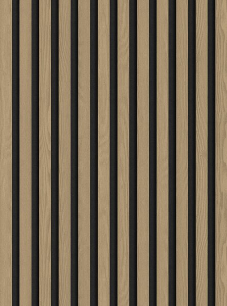 Mexen Lam-F, akustické stenové lamely 275 × 30 cm, plstený podklad 8 mm, technická dyha, dub ušľachtilý, S105-275307-3015-004