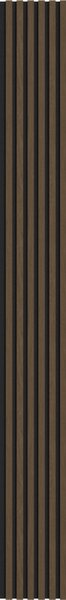 Mexen Lam-F, akustické stenové lamely 275 × 30 cm, plstený podklad 8 mm, technická dyha, orech espresso, S105-275307-3015-019