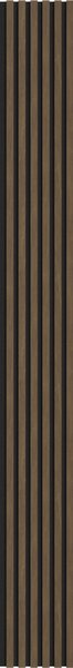 Mexen Lam-F, akustické stenové lamely 275 × 30 cm, plstený podklad 8 mm, technická dyha, orech kakaový, S105-275307-3015-018