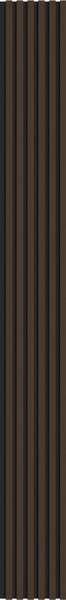 Mexen Lam-F, akustické stenové lamely 275 × 30 cm, plstený podklad 8 mm, technická dyha, orech palisandrový, S105-275307-3015-021