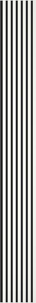 Mexen Lam-B, stenové lamely 275 × 31,5 cm, HDF doska 4 mm, biela lesklá, S100-275317-2812-054
