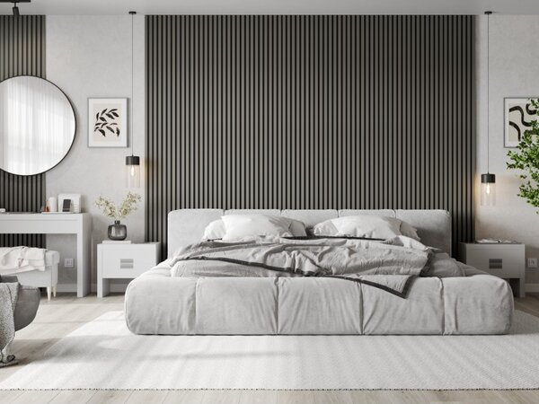 Mexen Lam-B, stenové lamely 275 × 31,5 cm, HDF doska 4 mm, sivá matná, S100-275317-2812-052