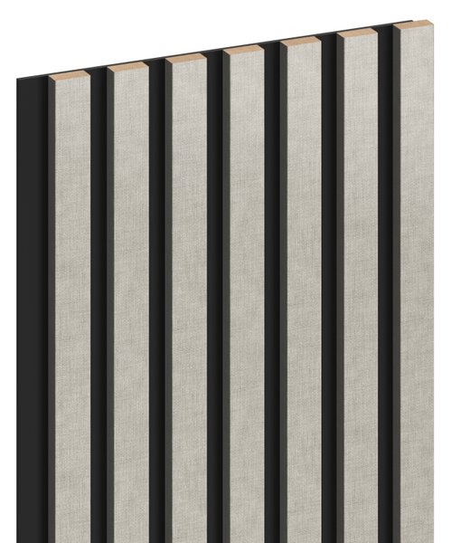 Mexen Lam-B, stenové lamely 275 × 31,5 cm, HDF doska 4 mm, ľan sivý, S100-275317-2812-068