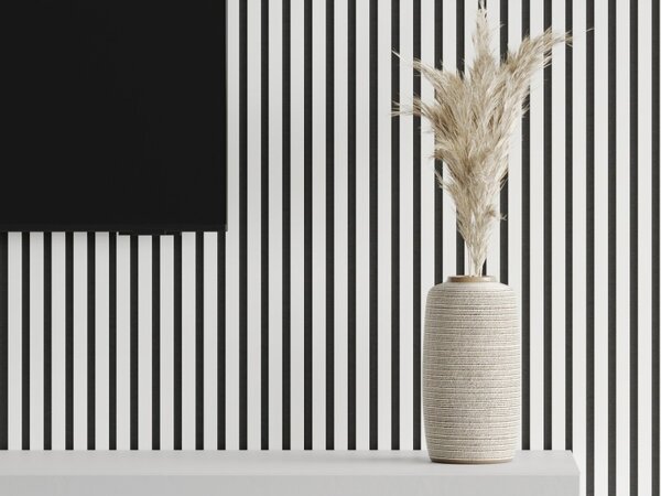 Mexen Lam-F, akustické stenové lamely 275 × 31,5 cm, filc 6 mm, biela lesklá, S105-275317-2812-054