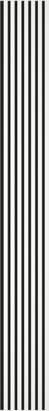 Mexen Lam-F, akustické stenové lamely 275 × 31,5 cm, filc 6 mm, biela lesklá, S105-275317-2812-054
