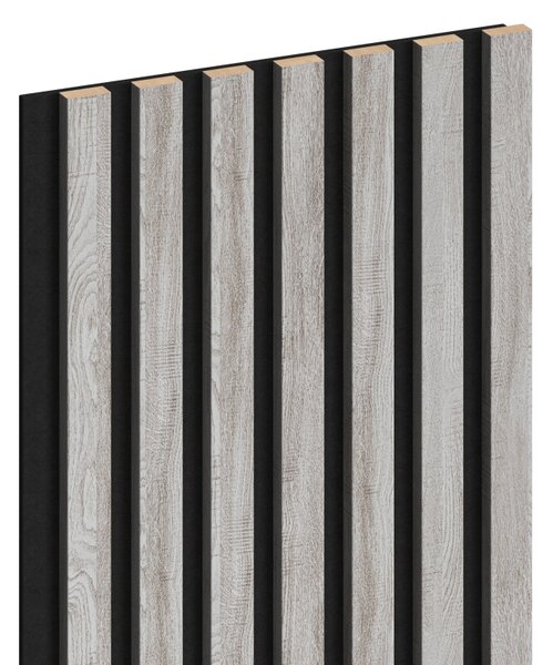 Mexen Lam-F, akustické stenové lamely 275 × 31,5 cm, filc 6 mm, dub ľadový, S105-275317-2812-061