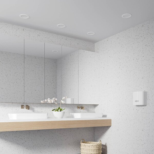 PRIOS Prios LED vstavané svietidlo Cadance, biele, 17 cm, sada 3 ks,, Biela / opálová, Kúpeľňa, Hliník, Moderný, Zapustené stropné svietidlo