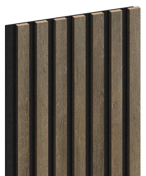 Mexen Lam-F, akustické stenové lamely 275 × 31,5 cm, filc 6 mm, dub espresso, S105-275317-2812-065