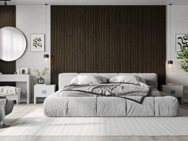 Mexen Lam-F, akustické stenové lamely 275 × 31,5 cm, filc 6 mm, dub espresso, S105-275317-2812-065