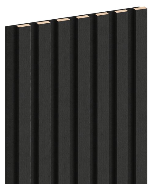 Mexen Lam-F, akustické stenové lamely 275 × 31,5 cm, filc 6 mm, ľan čierny, S105-275317-2812-069