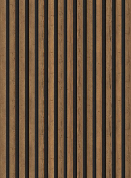 Mexen Lam-F, akustické stenové lamely 275 × 31,5 cm, filc 6 mm, dub moka, S105-275317-2812-074