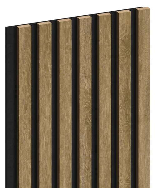 Mexen Lam-F, akustické stenové lamely 275 × 31,5 cm, filc 6 mm, dub klasický, S105-275317-2812-072