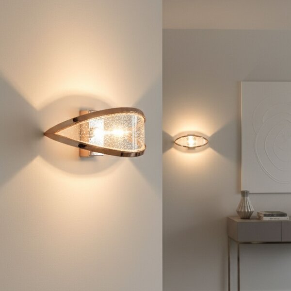 Toolight Toolight, LED nástenné svietidlo 8W, 4000K, 1000lm, G137-W, ružové zlato, OSW-02621