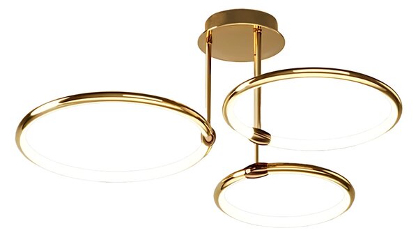 Toolight Toolight, LED stropné svietidlo 46W, 4000K, G122-3C, zlatá lesklá, OSW-02614
