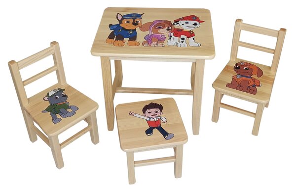 Detský Stôl s stoličkami Patrola