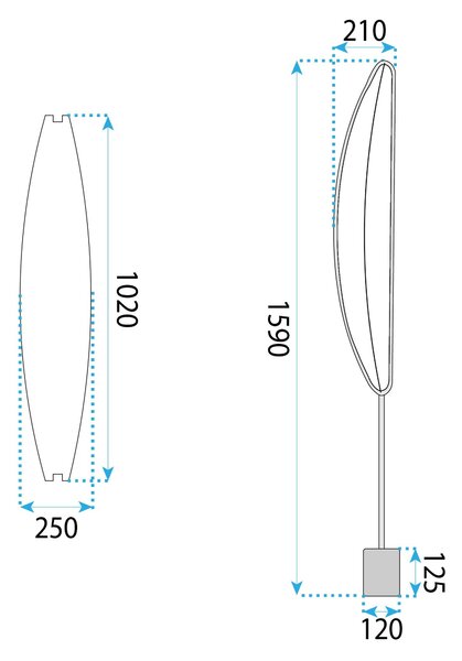 Toolight Toolight, LED voľne stojaca lampa 159cm, 42W, 4000K, 3000lm, G126-F, čierna-zlatá, OSW-02618