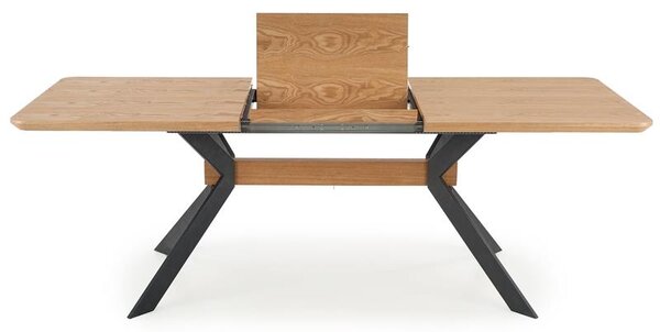 ROZKLADACÍ JEDÁLENSKÝ STÔL RODAN PRÍRODNÝ DUB + ČIERNY 160 - 220 cm