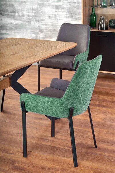 ROZKLADACÍ JEDÁLENSKÝ STÔL RODAN PRÍRODNÝ DUB + ČIERNY 160 - 220 cm