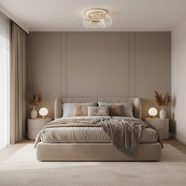 Toolight Toolight, LED stropné svietidlo 57W, 4000lm, 4000K, G139-C, zlatá, OSW-02623