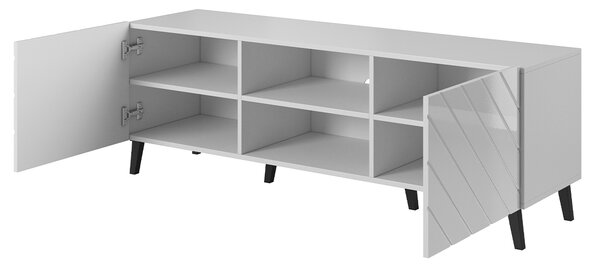 MEBLINE Komoda RTV BETO 150 biela
