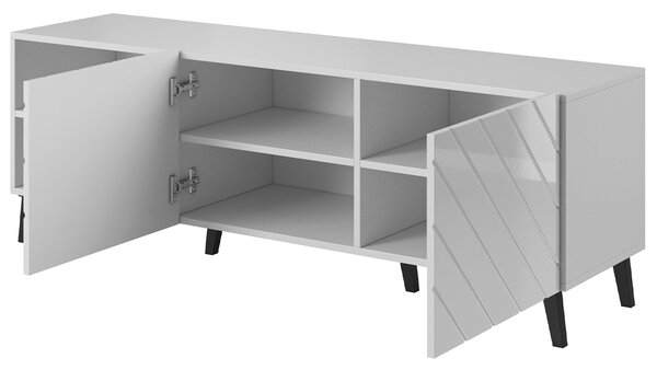 MEBLINE Komoda RTV BETO 150 biela