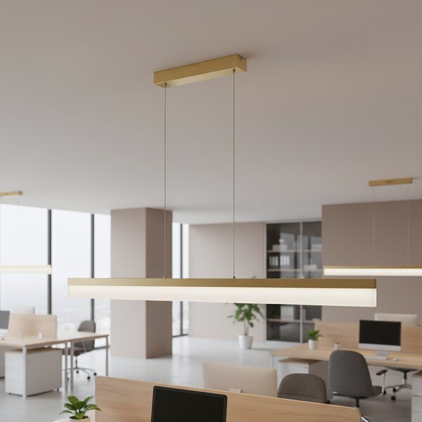 Toolight Toolight, LED stropné svietidlo 120cm, APP1694-CP, zlatá matná, OSW-07891