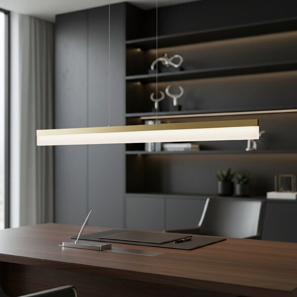 Toolight Toolight, LED stropné svietidlo 120cm, APP1694-CP, zlatá matná, OSW-07891