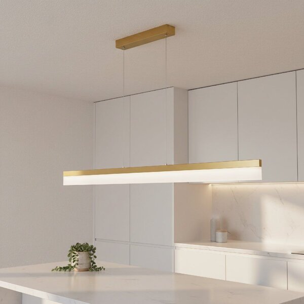 Toolight Toolight, LED stropné svietidlo 120cm, APP1694-CP, zlatá matná, OSW-07891