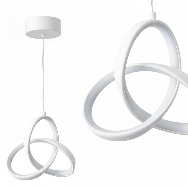 Toolight Toolight, LED závesné osvetlenie 13W, 500lm, 4000K, APP1783-CP, biela, OSW-08969