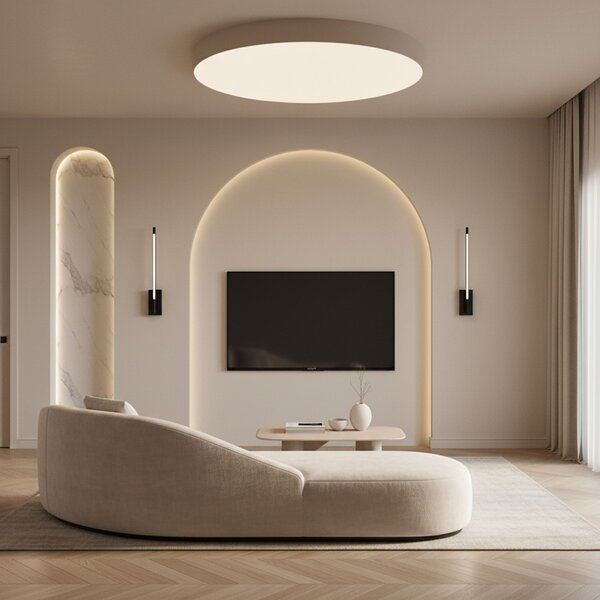 Toolight Toolight, LED nástenné svietidlo 4W, 1000lm, 4000K, APP1798-W, čierna matná, OSW-08979